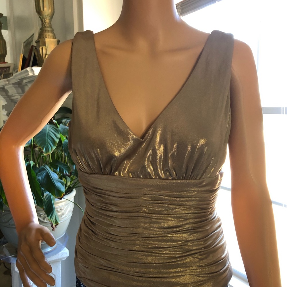 Gold dressy top